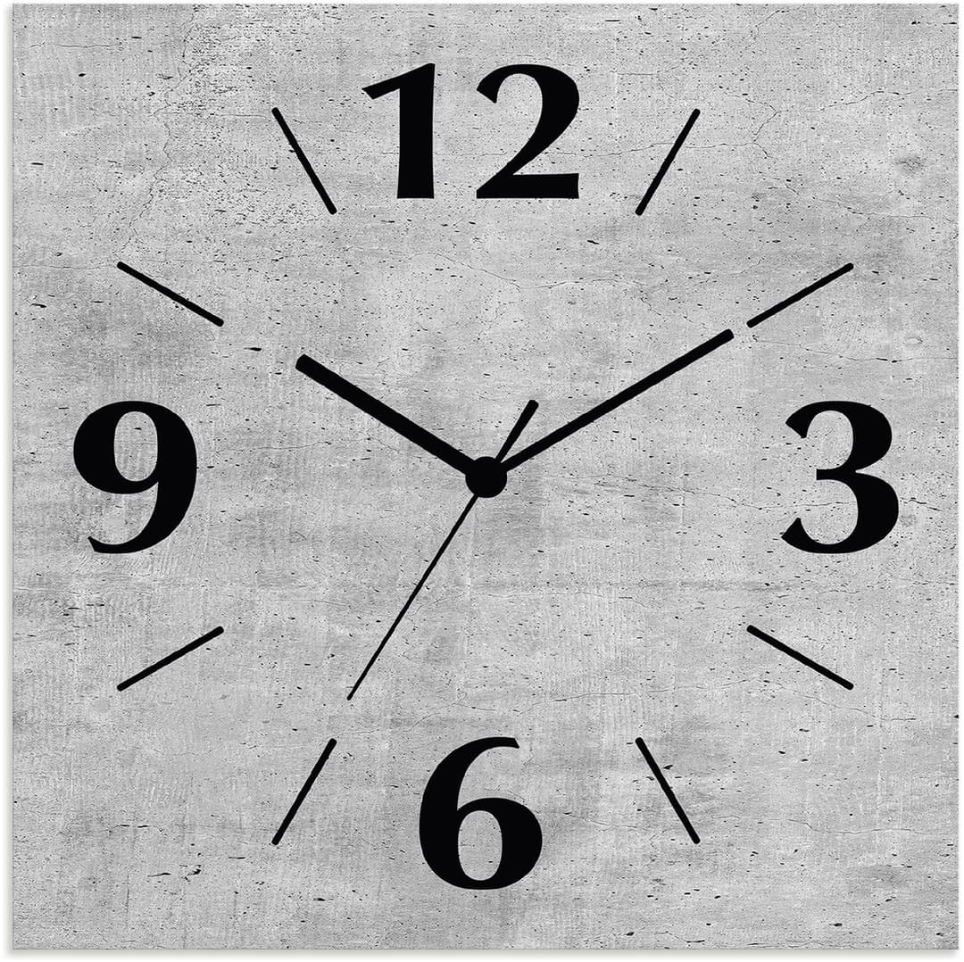 Artland Wanduhr Grauer Beton | Grau