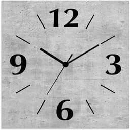 Artland Wanduhr Grauer Beton | Grau