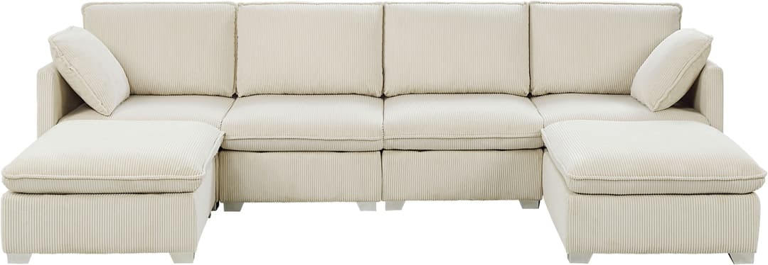 ATLANTIC home collection Wohnlandschaft | Weiß