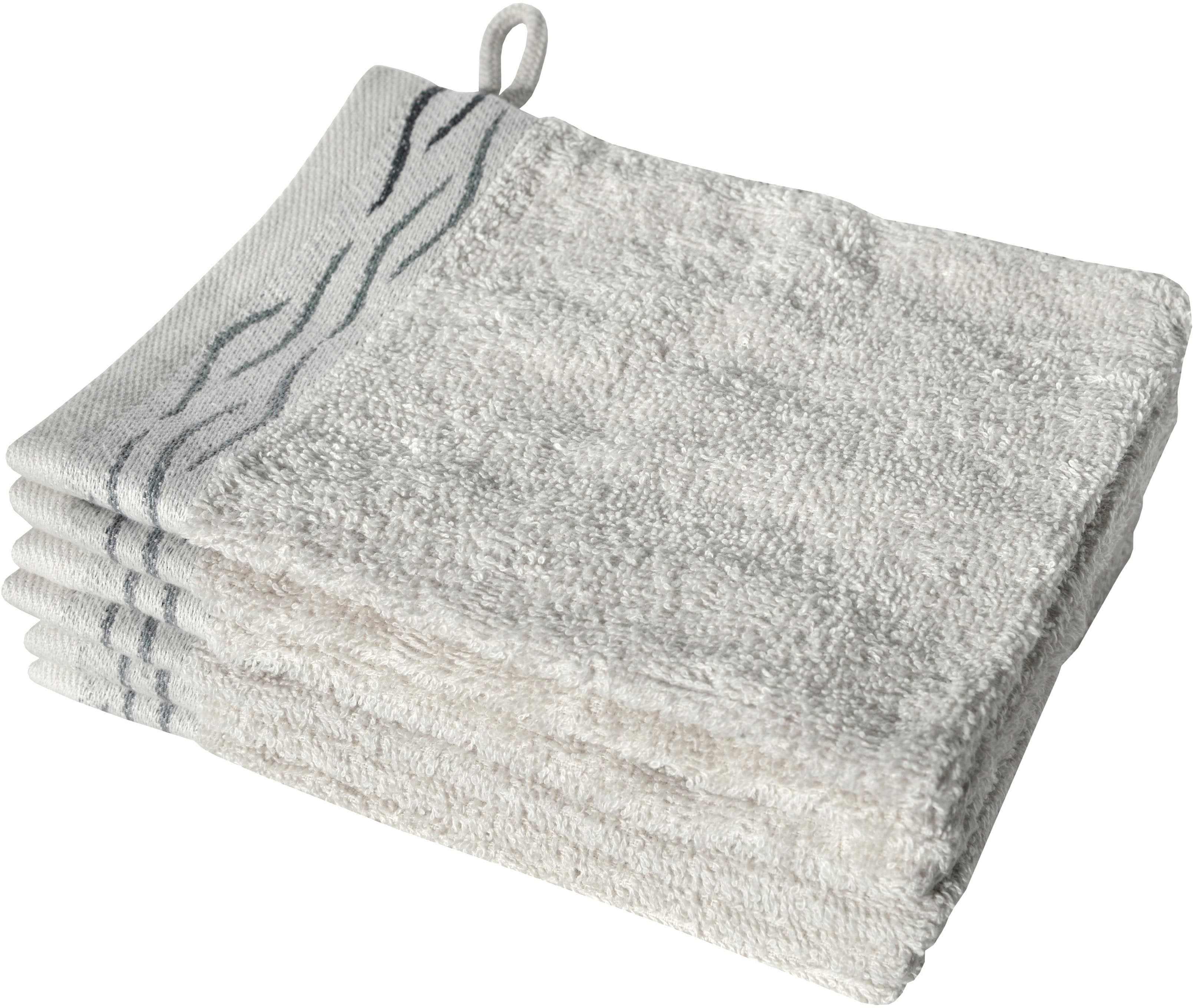 Dyckhoff Waschhandschuh Wave | Silber