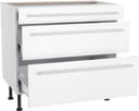 KOCHSTATION Unterschrank KS-Bern2 | Weiß 3