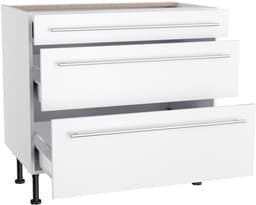 KOCHSTATION Unterschrank KS-Bern2 | Weiß