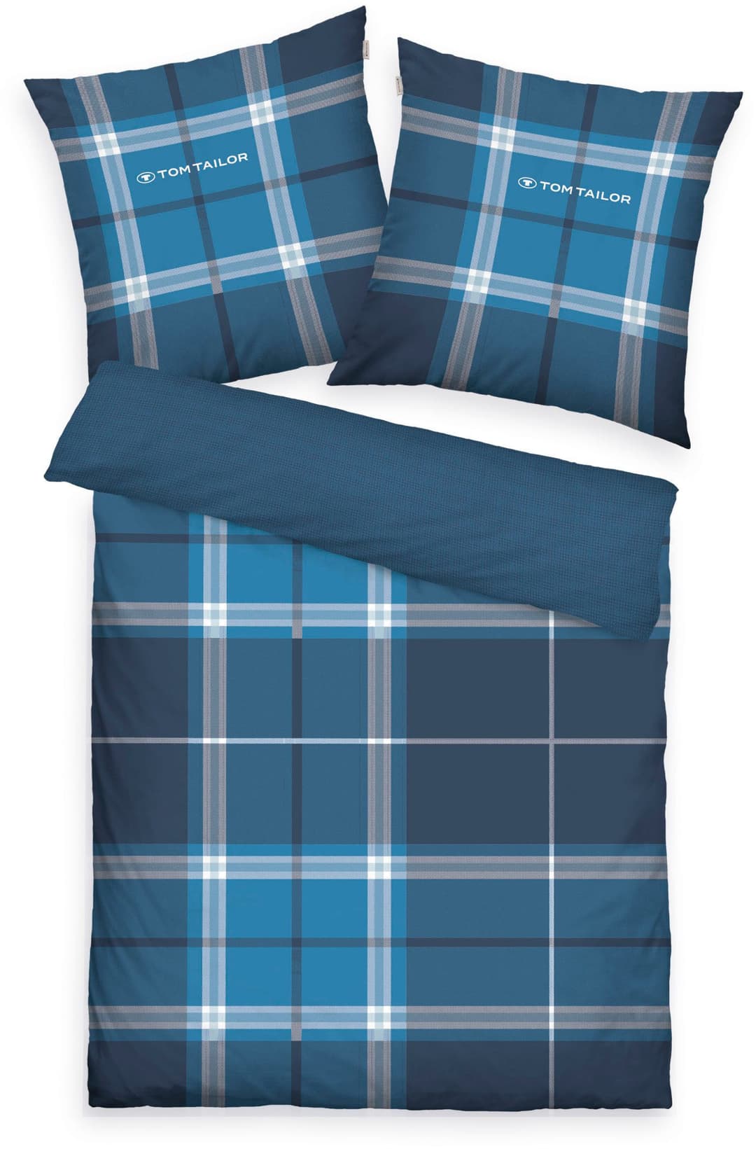TOM TAILOR HOME Wendebettwäsche Eric | Blau