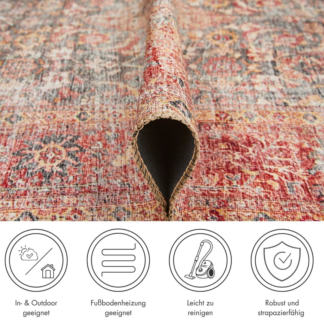 LUXOR living Teppich Lago | Rot