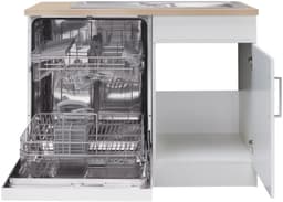 KOCHSTATION Spülenschrank KS-Stockholm | Weiß