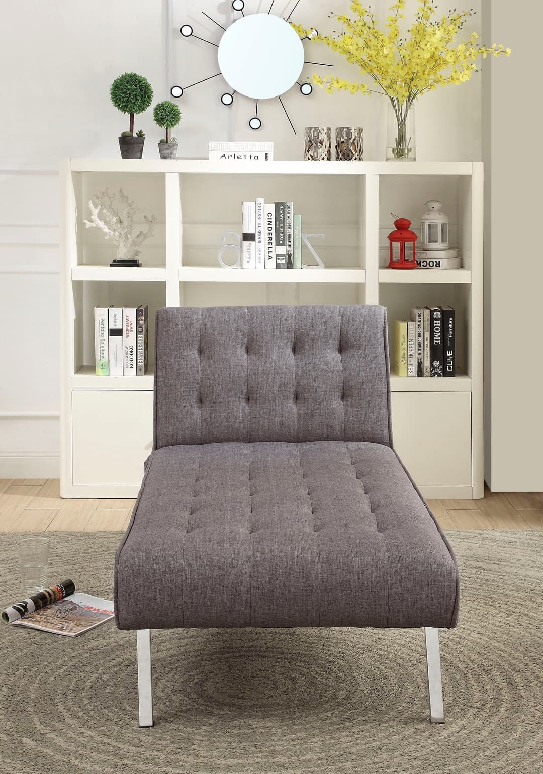 ATLANTIC home collection Relaxliege Pierre | Grau