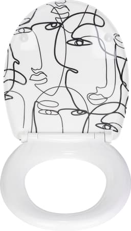 WENKO WC-Sitz Faces | Mehrfarbig
