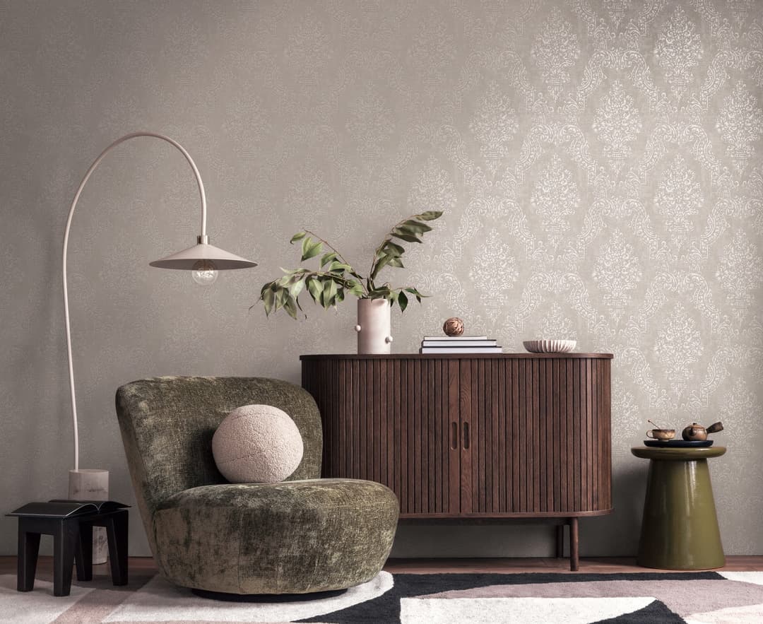A.S. Création Pure Elegance Vliestapete | Beige