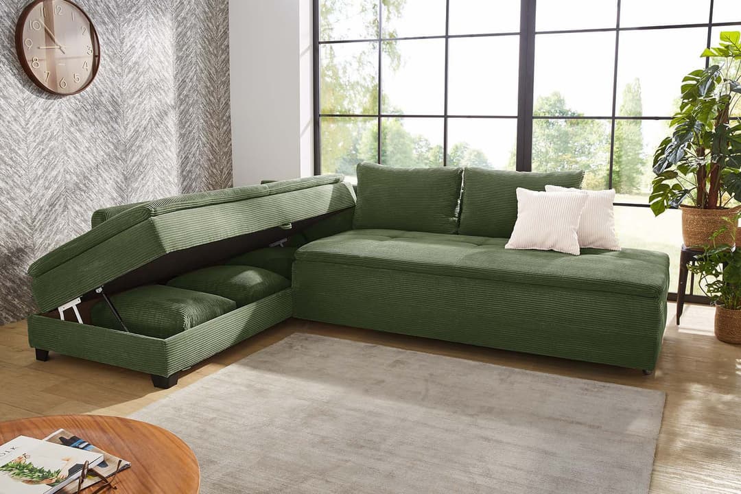 Jockenhöfer Gruppe Ecksofa Madrid | Grün