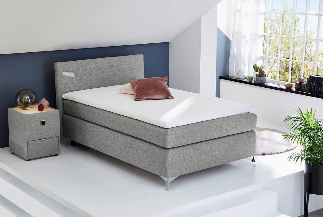 Jockenhöfer Gruppe Boxspringbett Nora | Grau