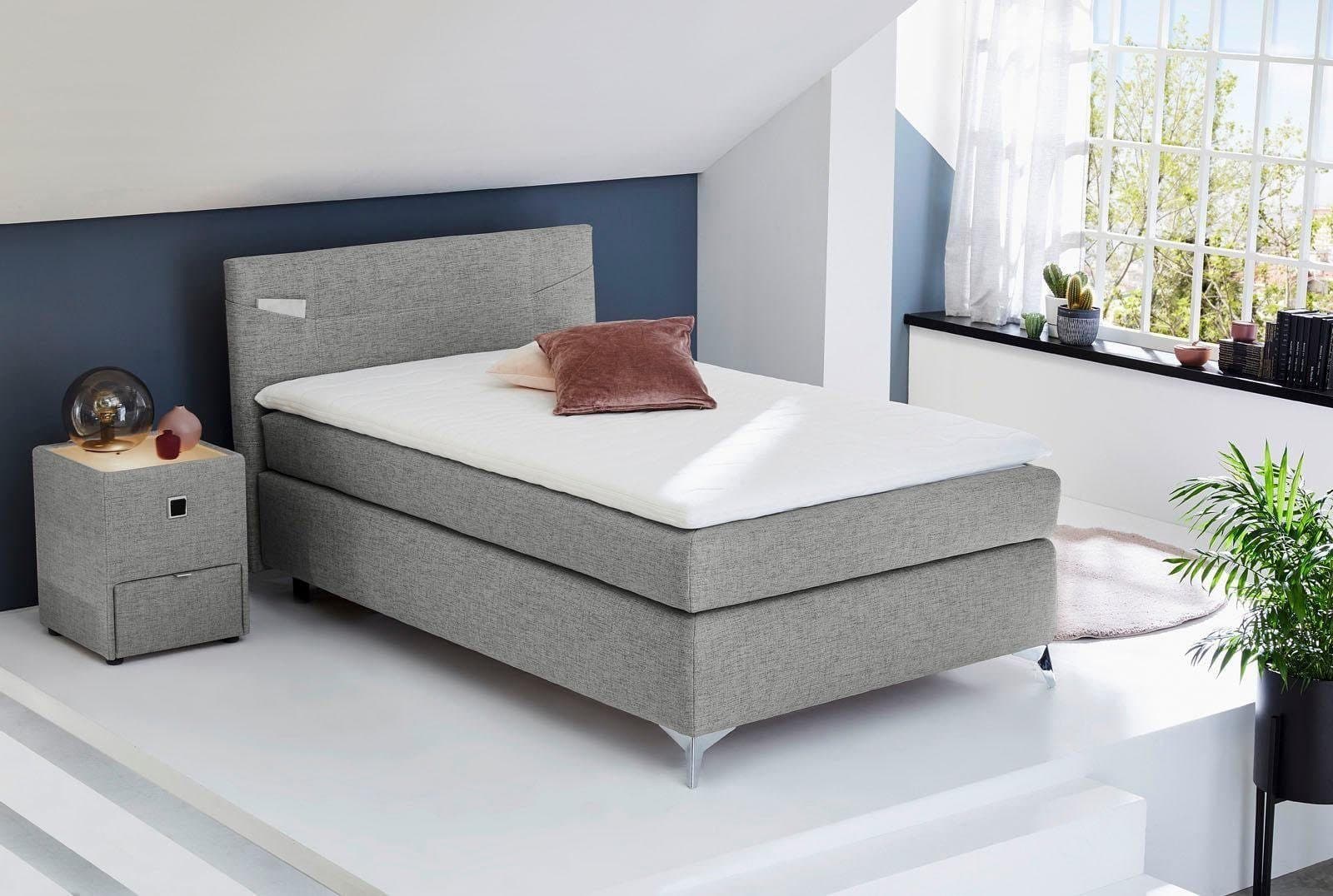 Jockenhöfer Gruppe Boxspringbett Nora | Grau