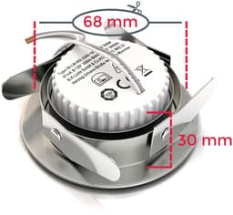 B.K.Licht LED Einbauleuchten 6er Set | Silber