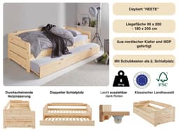 OTTO home Daybett REETE | Holztöne