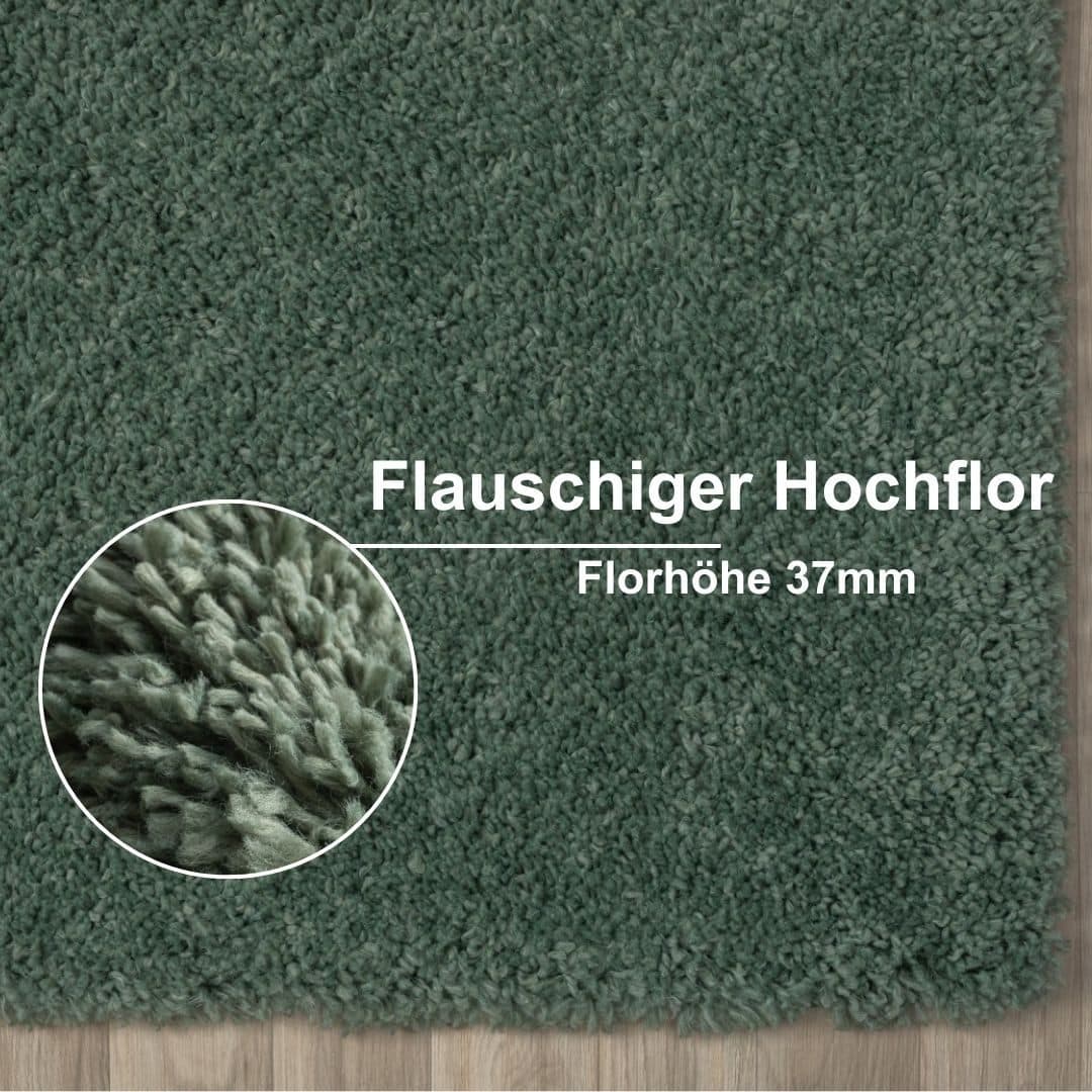 Myflair Möbel & Accessoires Hochflor-Läufer My Shaggy | Grün
