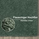 Myflair Möbel & Accessoires Hochflor-Läufer My Shaggy | Grün 5