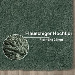 Myflair Möbel & Accessoires Hochflor-Läufer My Shaggy | Grün