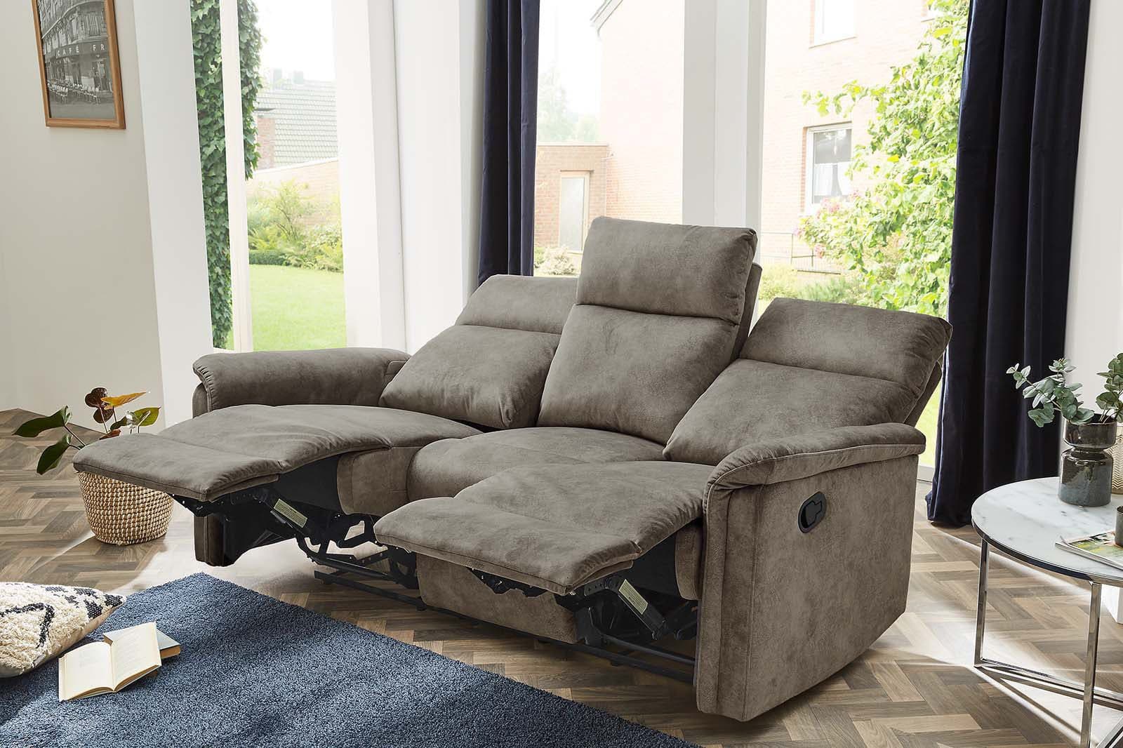 Jockenhöfer Gruppe Amrum 3-Sitzer Sofa | Grau