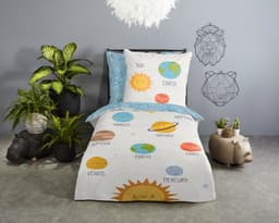 good morning Kinderbettwäsche Astraa | Blau