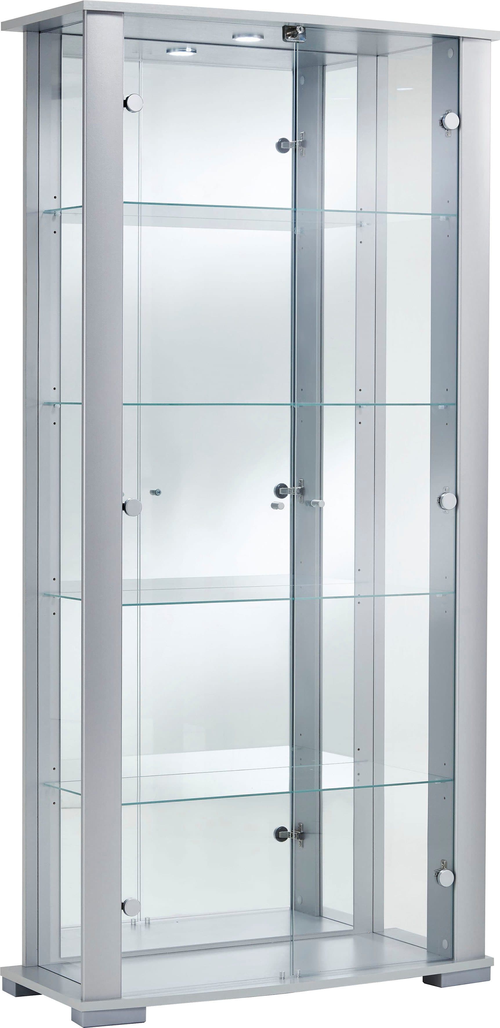 fif möbel Vitrine STELLA | Silber