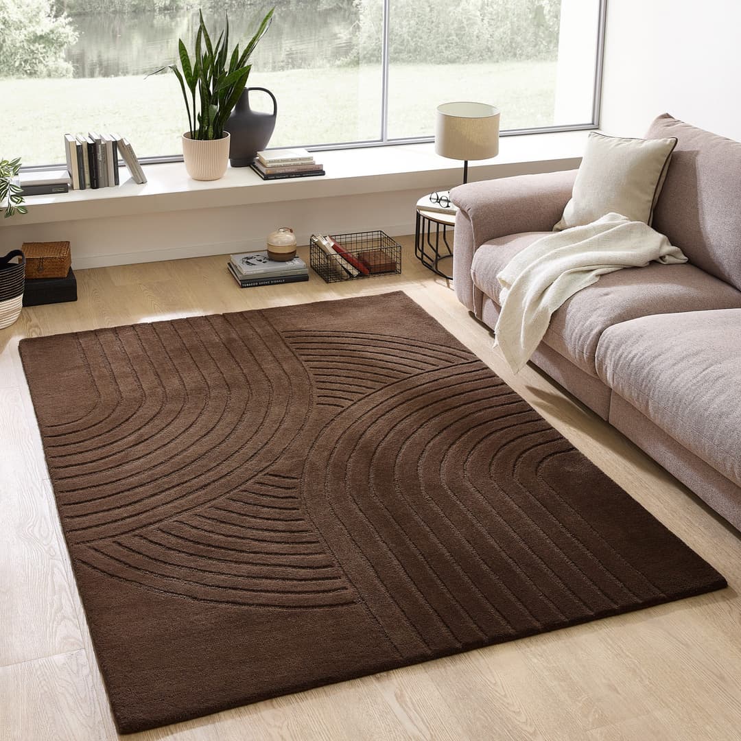 OTTO home Gabbo Design Wollteppich | Braun