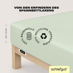 Schlafgut Spannbettlaken EASY JERSEY | Grün