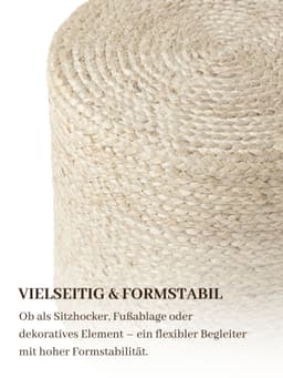 HANSE Home Pouf Looma | Braun