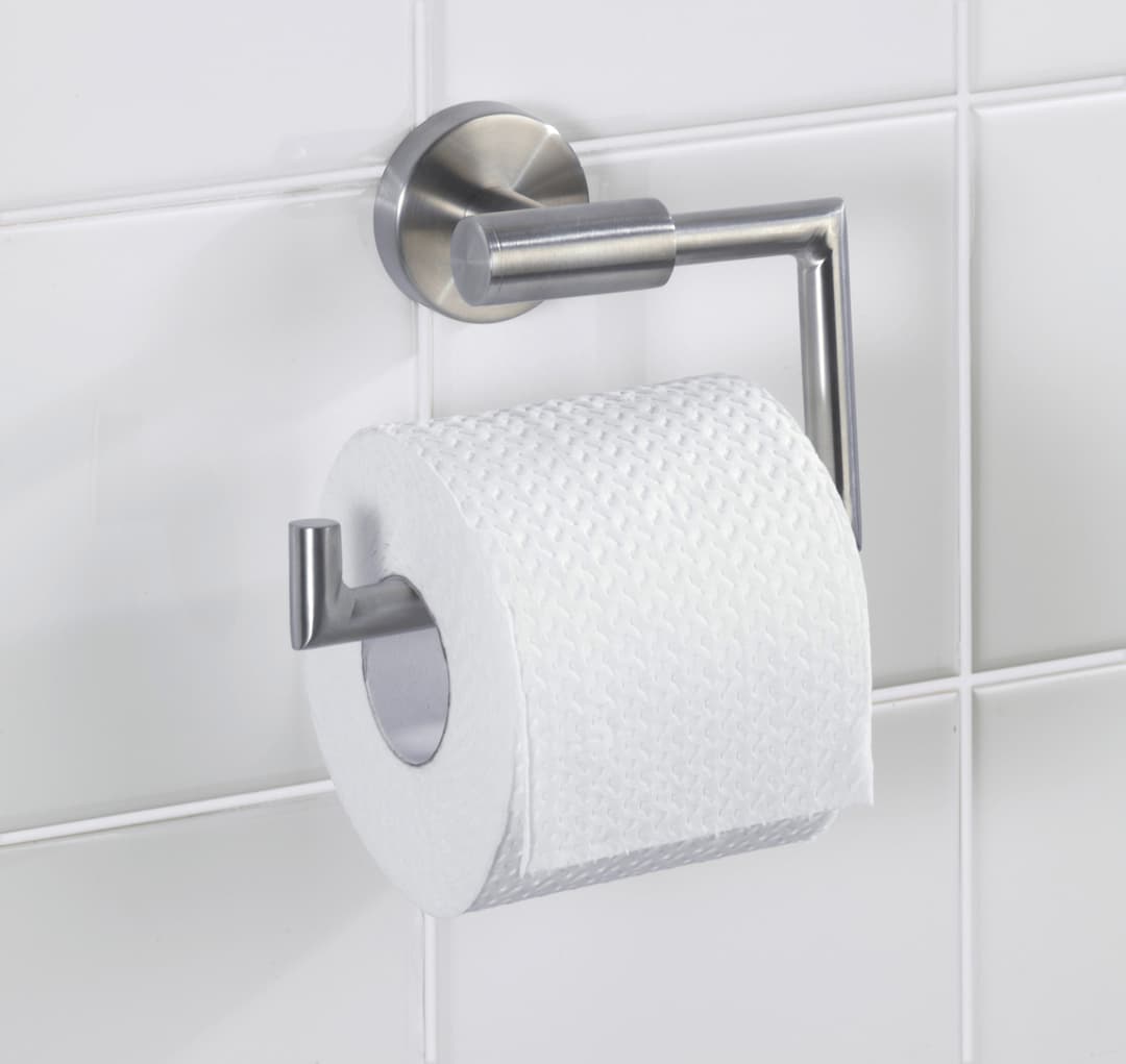 WENKO Toilettenpapierhalter Bosio | Silber