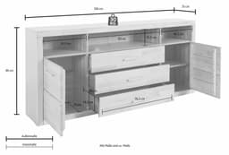 OTTO home Sideboard Ribe | Holztöne