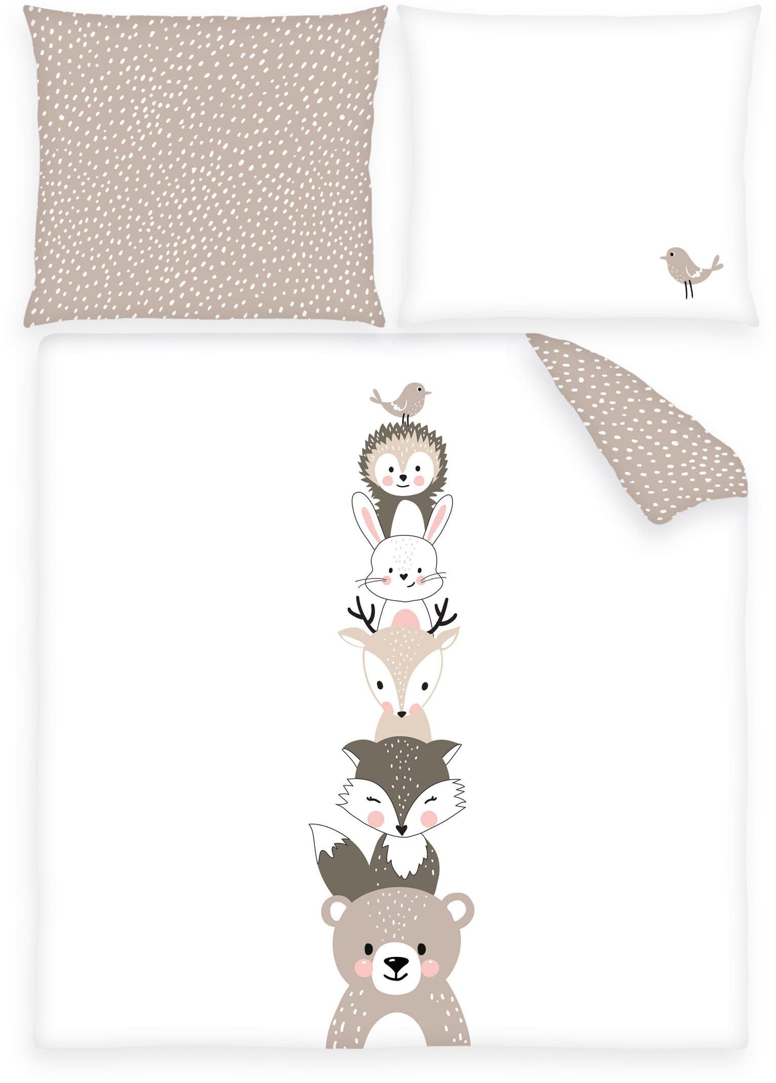 Baby Best Babybettwäsche babybest Woodland Crew | Mehrfarbig