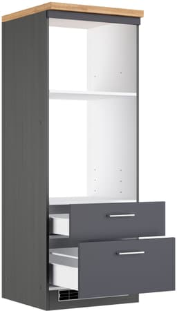 KOCHSTATION KS-Milan Backofenumbauschrank | Grau