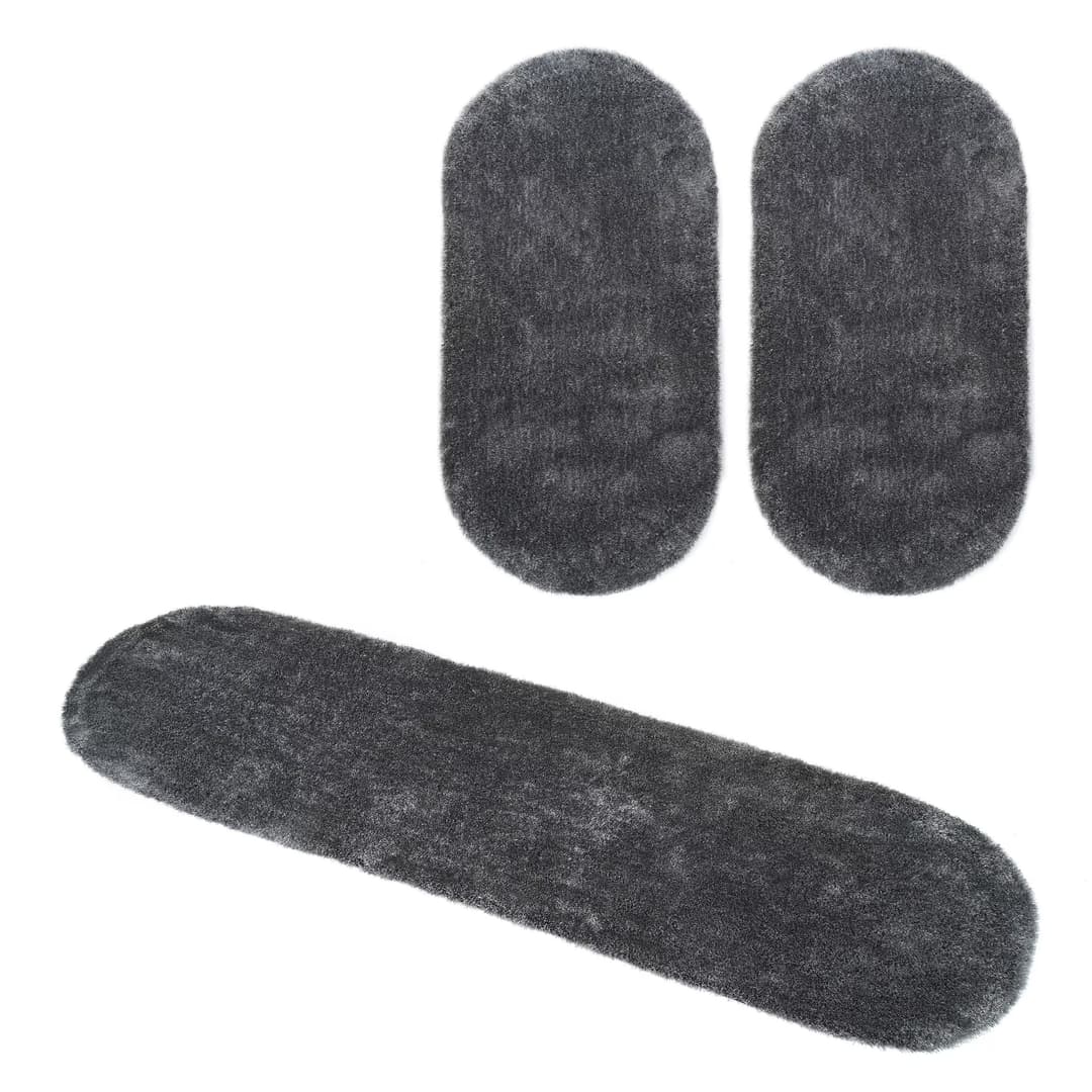 Bruno Banani Hochflor-Bettumrandung Dana Teppich | Grau