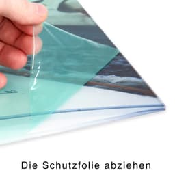 queence Acrylglasbild Goldenes Mosaik | Mehrfarbig