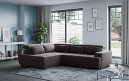 COTTA Ecksofa Jade L Form | Schwarz