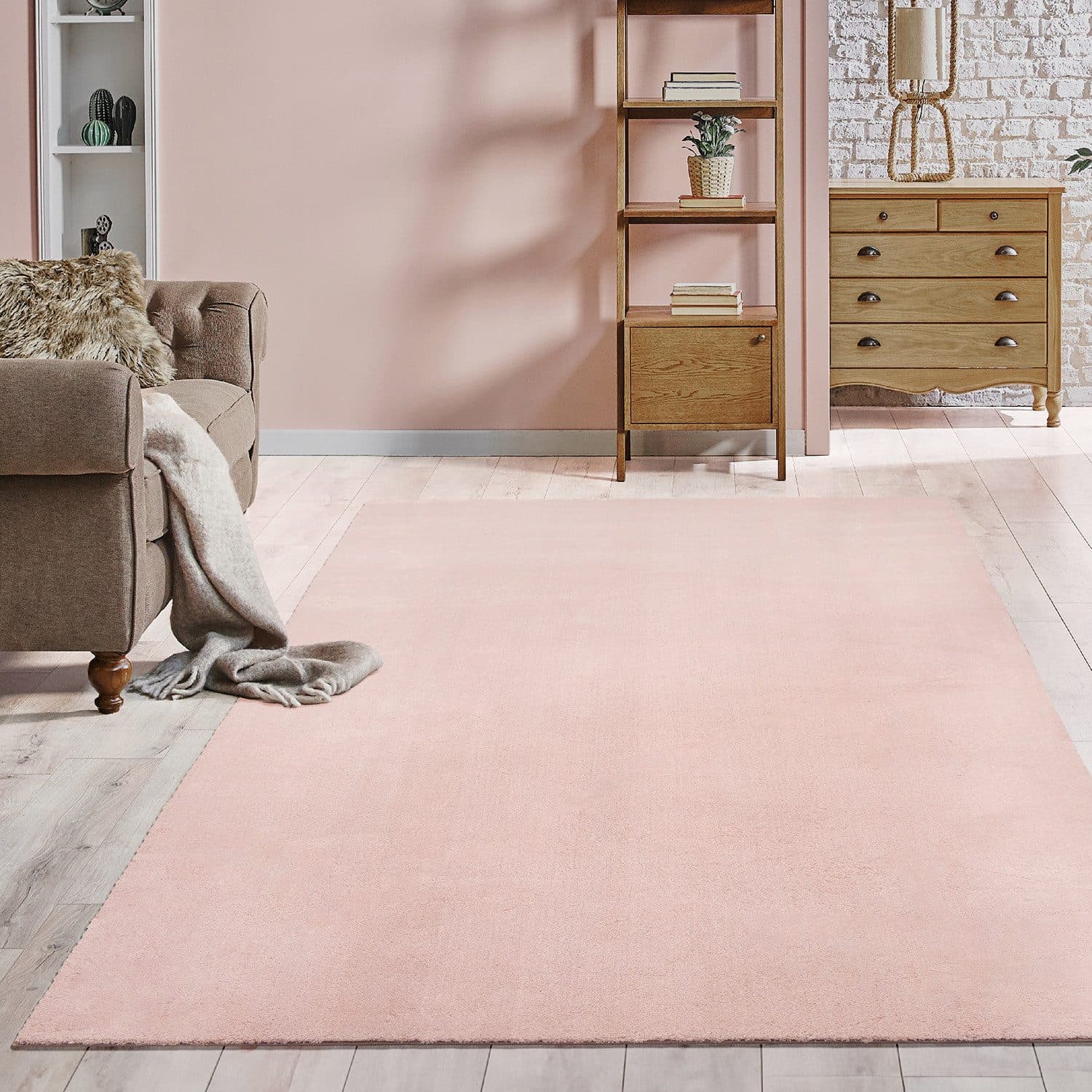 the carpet Teppich Relax | Rosa