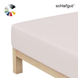 Schlafgut Basic Cotton Spannbettlaken | Beige
