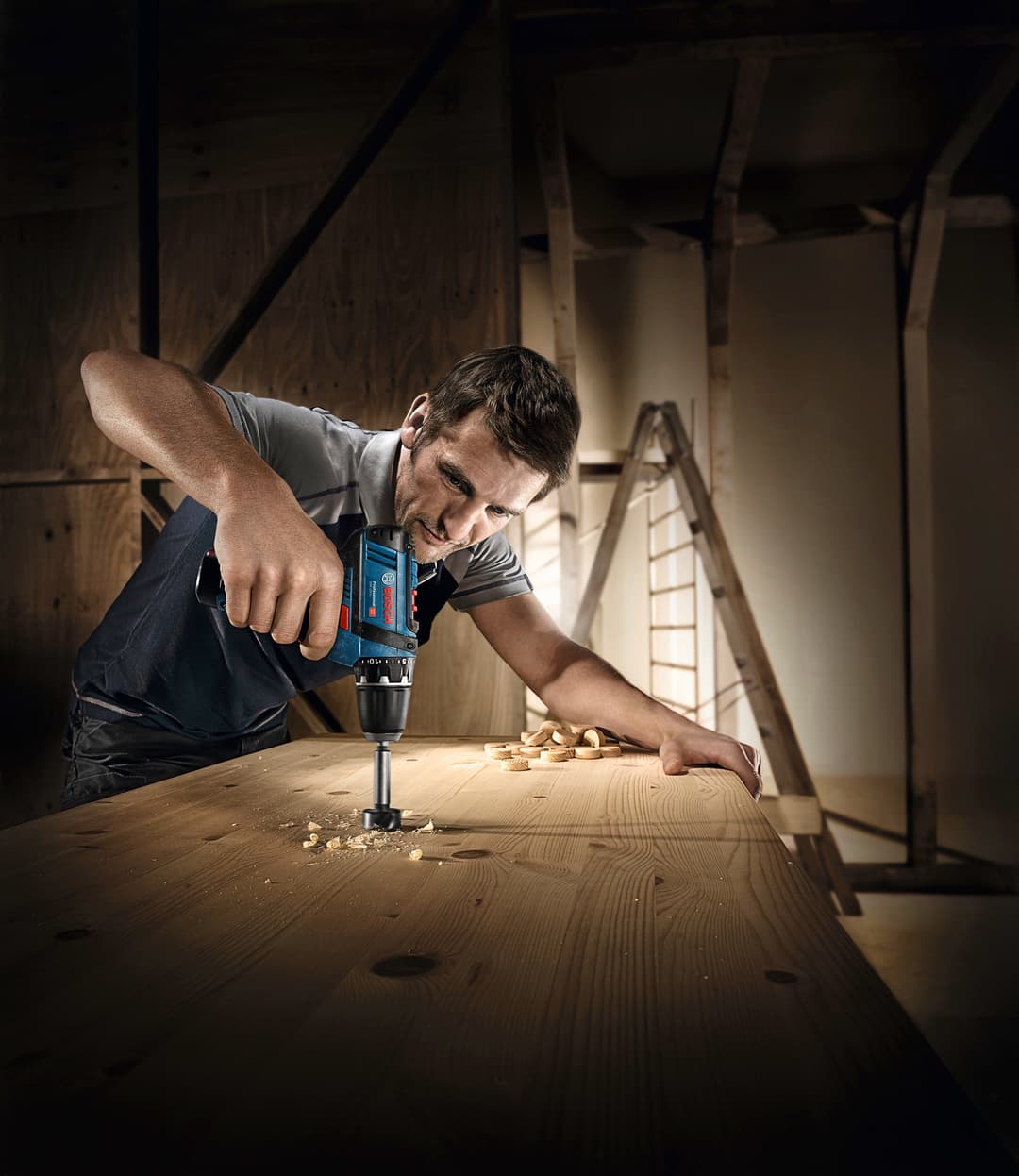 Bosch Professional Akku-Bohrschrauber GSR 12V-15-LI | Blau