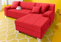 DOMO collection Ecksofa Turah | Rot
