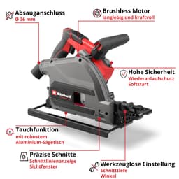 Einhell Akku-Tauchsäge TP-PS 18/165 Li BL - Solo | Grau