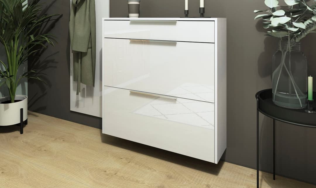 borchardt Möbel Schuhschrank Oliva | Weiß