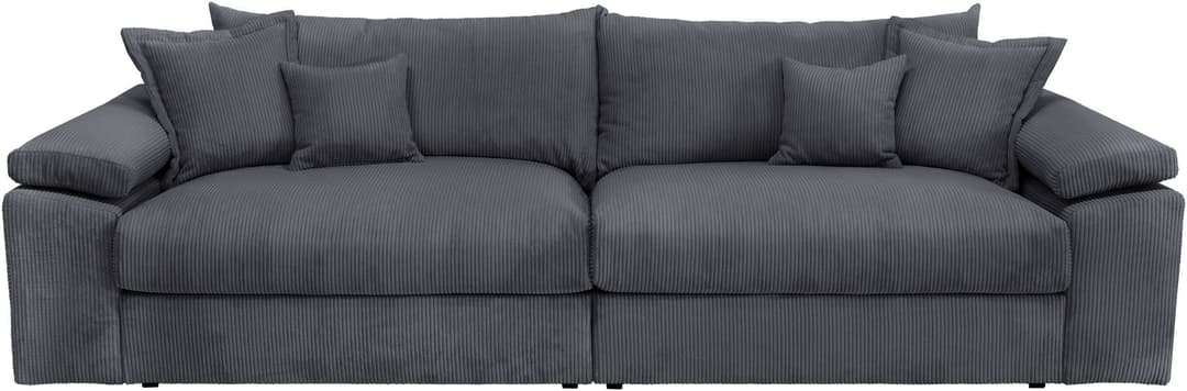 Home affaire Big-Sofa Soft&Cosy XXL | Schwarz