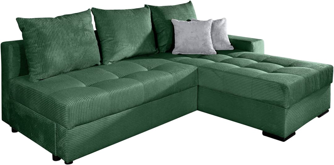 COLLECTION AB Ecksofa Josy L-Form | Grün