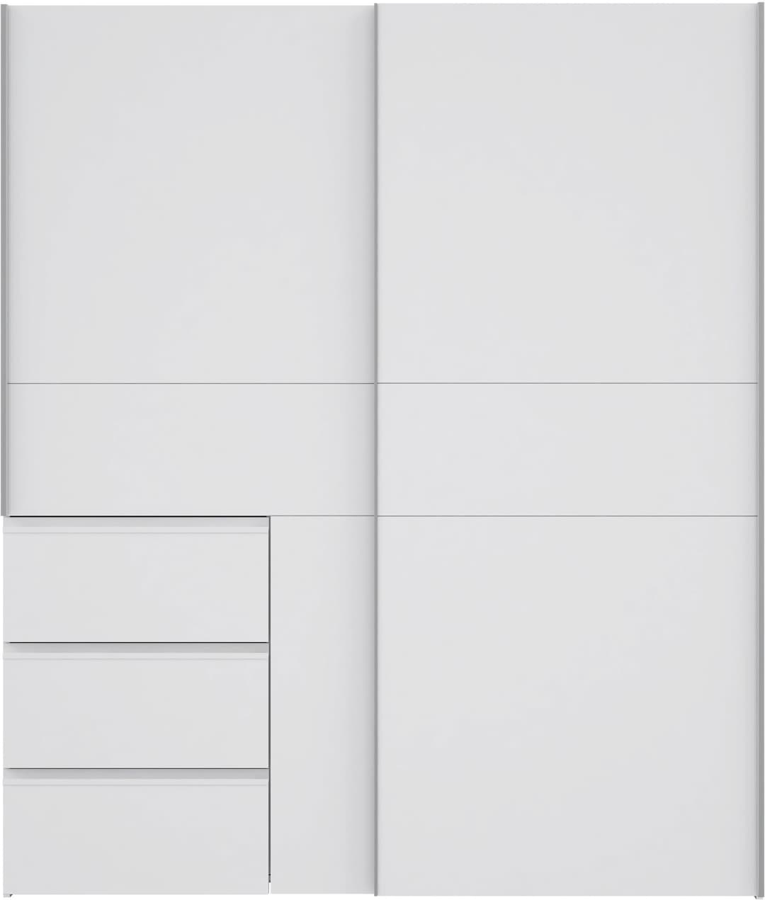 FORTE Winn Schwebetürenschrank | Weiß