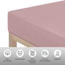 OTTO home Spannbettlaken PHYSALIS Comfort | Rosa 3
