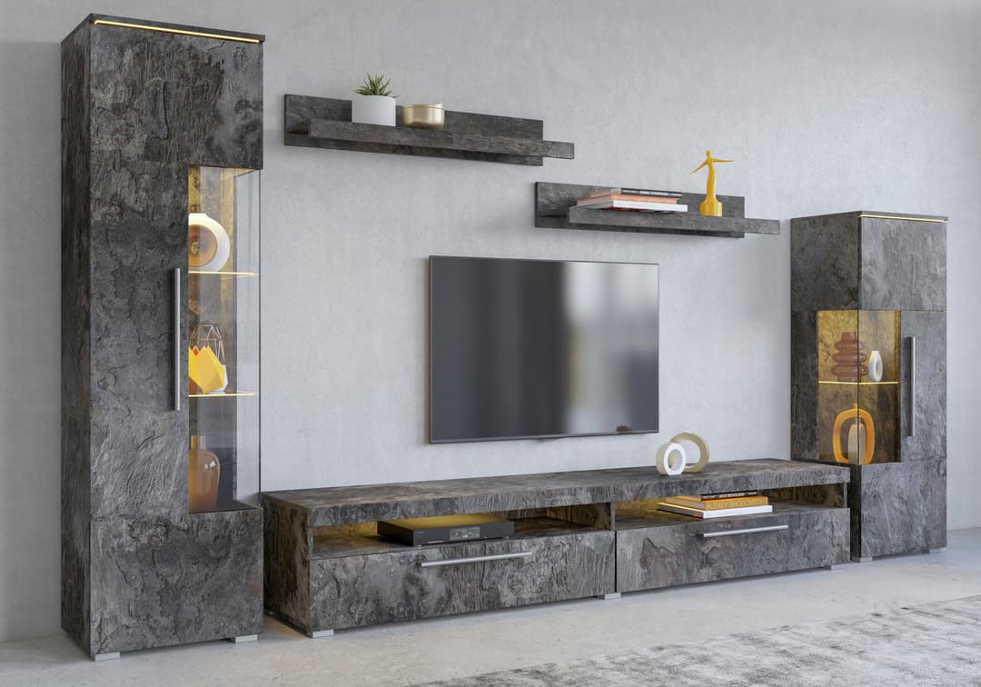 OTTO home Wohnwand India | Grau