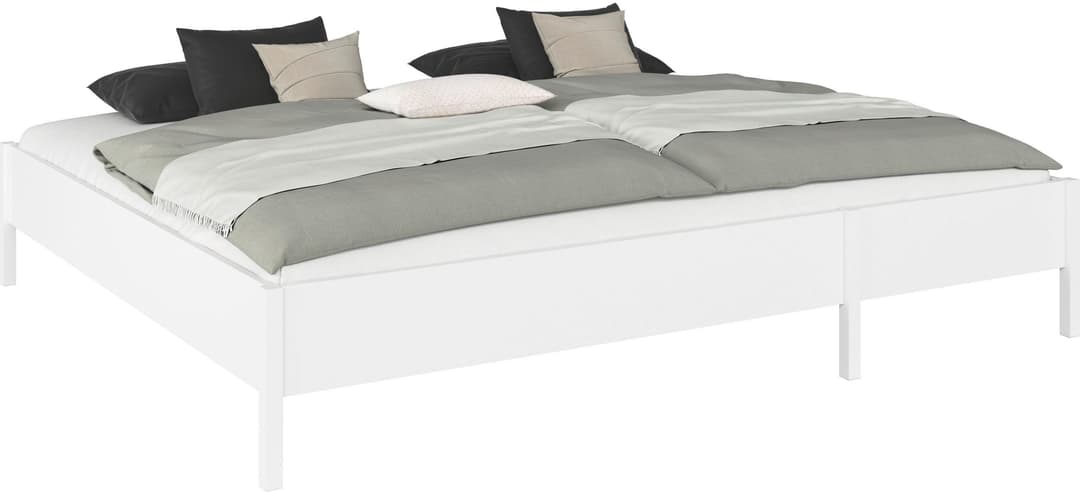rauch Bett Familienbett XXL Familiengröße Ehebett Doppelbett | Weiß
