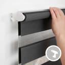Doppelrollo Duo Rollo Klemmfix | Grau 5