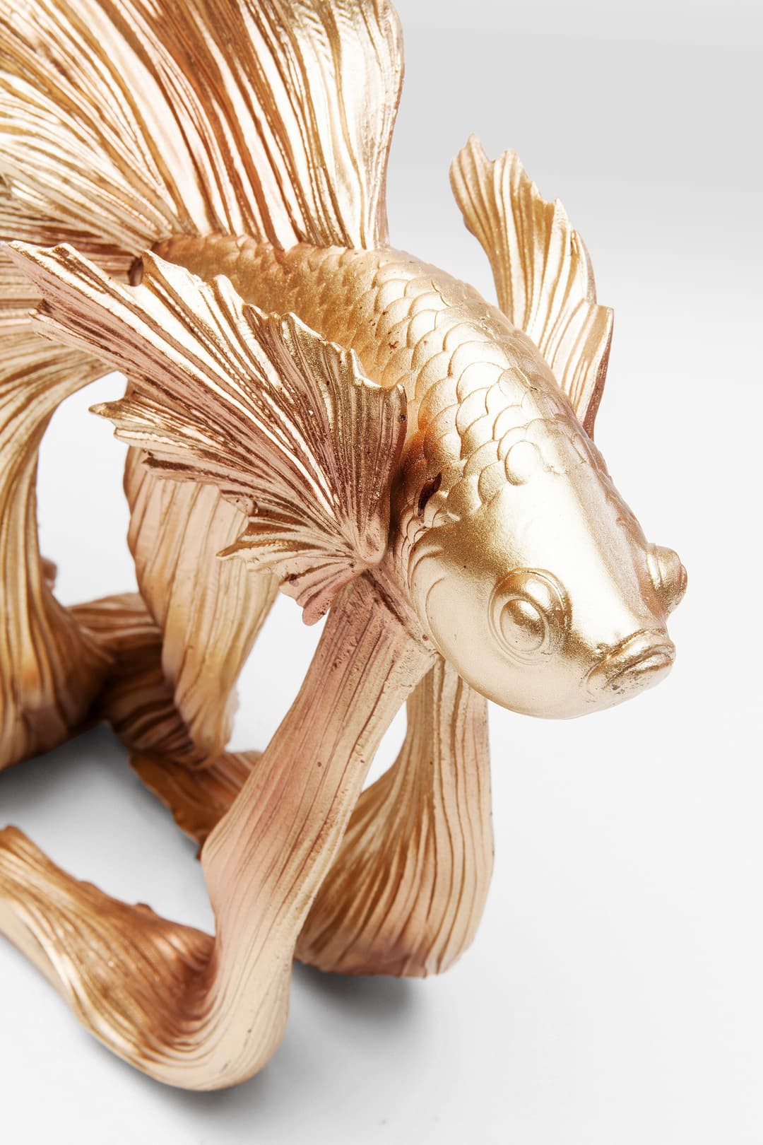 Kare Design Dekofigur Betta Fish Gold Klein | Gold