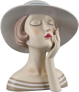 GILDE Dekofigur Figur Lady | Beige