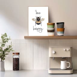 Reinders! Poster Bee Happy | Gelb