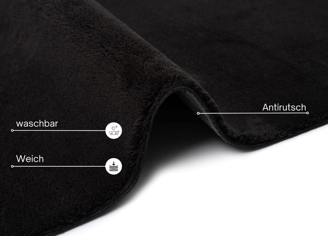 OTTO home Teppich Arabell | Schwarz